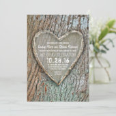 Hochzeitsfeiern im rustikalen Landhaus mit gepflas Einladung (Stehend Vorderseite)