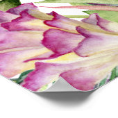 Hochzeitsfeiern im tropischen Kranz-Hibiskus Poster (Ecke)