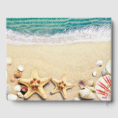 Hochzeitsfeiern im tropischen Ozean Gästebuch (Rückseite)