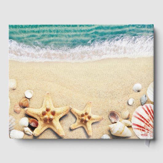 Hochzeitsfeiern im tropischen Ozean Gästebuch (Rückseite)