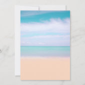 Hochzeitsfeiern im tropischen Strand Einladung (Rückseite)