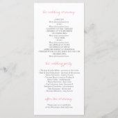 Hochzeitsfeiern im Wasserfarben Programm (Rückseite)