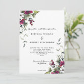 Hochzeitsfeiern im Winter Einladung (Stehend Vorderseite)