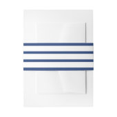 Hochzeitsfeiern in Blau und Weiß Einladungsbanderole (Vorderseite Beispiel)