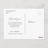 Hochzeitsfeiern in Bordeaux und Rosa Blume Postkarte (Rückseite)