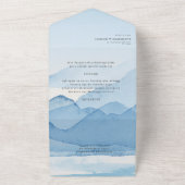 Hochzeitsfeiern in der Gebirgskette All In One Einladung (Außenbereich)