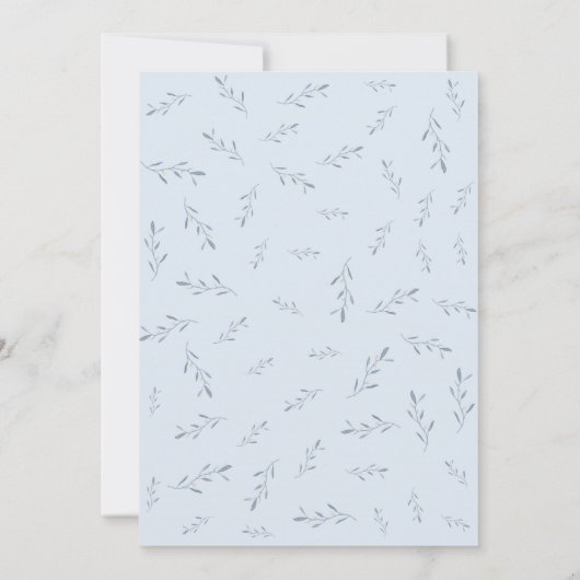 Hochzeitsfeiern in Gelb und Blau Einladung (Rückseite)