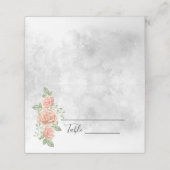 Hochzeitsfeiern in Rosa Platzkarten (Außenseite Aufgefaltet)