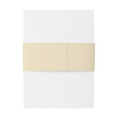 Hochzeitsfeiern in sanften grünen und beigen Blume Einladungsbanderole (Rückseitenbeispiel)