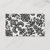 Hochzeitsfeiern in Schwarz und Weiß Platzkarte (Rückseite)