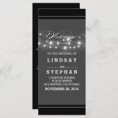 Hochzeitsfeiern in Schwarz-Weiß Programm (Vorne/Hinten)