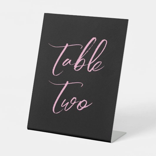 Hochzeitsfeiern in Schwarzwald - Tischnummern Sockelschild (Vorderseite)