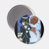 Hochzeitsfeiern Magnet (Vorderseite/Rückseite)