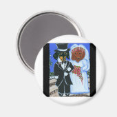 Hochzeitsfeiern Magnet (Vorderseite/Rückseite)