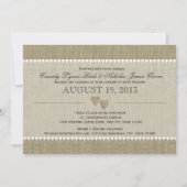 Hochzeitsfeiern mit angehäuften Herzen Einladung (Vorderseite)