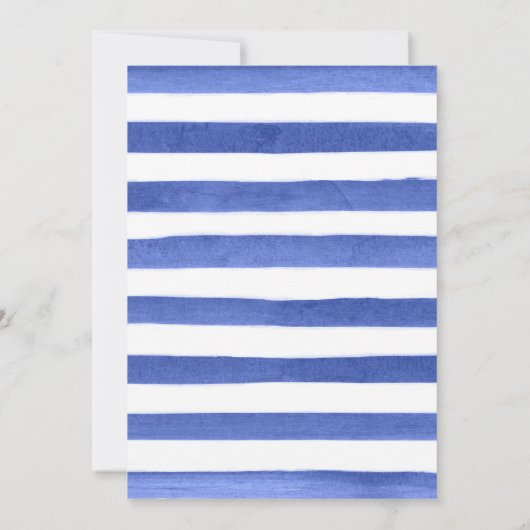 Hochzeitsfeiern mit Blau und Gelb Einladung (Rückseite)