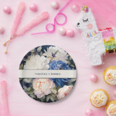 Hochzeitsfeiern mit blauem und düsterblütigem Rosa Pappteller (Party)