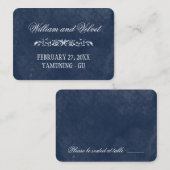 Hochzeitsfeiern mit blauem Wasser - Platzkarten (Vorne/Hinten)