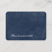 Hochzeitsfeiern mit blauem Wasser - Platzkarten (Rückseite)