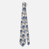 Hochzeitsfeiern mit blauen Blume Krawatte (Vorderseite)