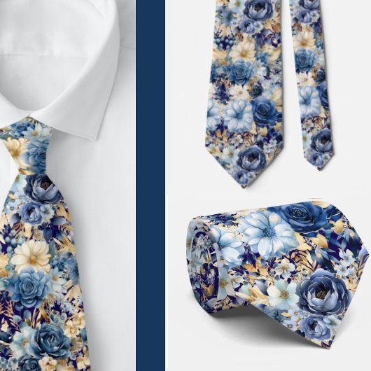 Hochzeitsfeiern mit blauen Blume Krawatte