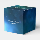 Hochzeitsfeiern mit Blauer und Grüner Galaxie Geschenkschachtel (Rückseite)