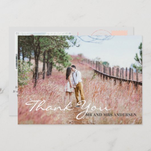 Hochzeitsfeiern mit Blumen im Wasser, rosa Einladung (Vorne/Hinten)