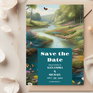 Hochzeitsfeiern mit Blumen Save The Date