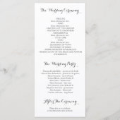 Hochzeitsfeiern mit Blumenschädel Programm (Rückseite)