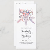 Hochzeitsfeiern mit Blumenschädel Programm (Vorne/Hinten)