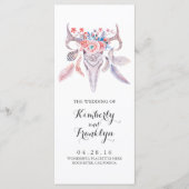 Hochzeitsfeiern mit Blumenschädel Programm (Vorderseite)