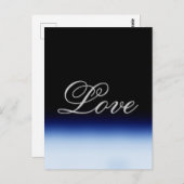 Hochzeitsfeiern mit der Blauen Liebe Postkarte (Vorne/Hinten)