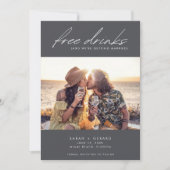 Hochzeitsfeiern mit einem modernen schicken Foto Save The Date (Vorderseite)