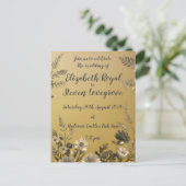 Hochzeitsfeiern mit glatter und leichter Blüte Postkarte (Stehend Vorderseite)