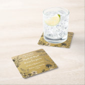 Hochzeitsfeiern mit glatter und leichter Blüte Rechteckiger Pappuntersetzer (Vor Ort)