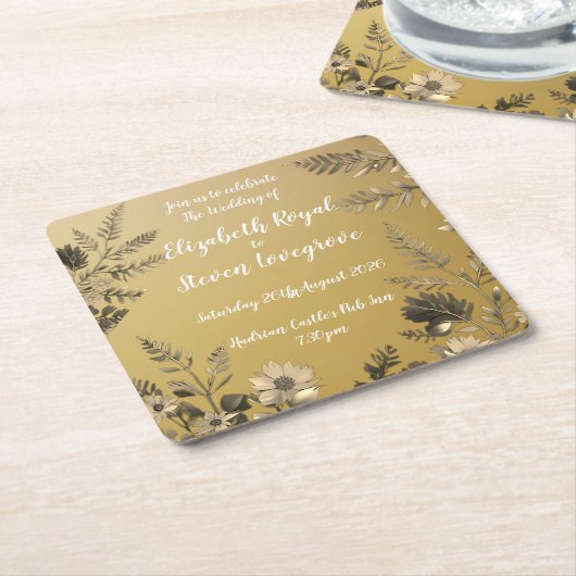 Hochzeitsfeiern mit glatter und leichter Blüte Rechteckiger Pappuntersetzer (angewinkelt)