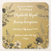 Hochzeitsfeiern mit glatter und leichter Blüte Rechteckiger Pappuntersetzer (Vorderseite)