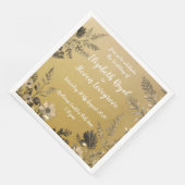 Hochzeitsfeiern mit glatter und leichter Blüte Serviette (Ecke)