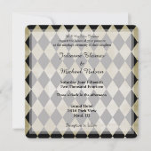 Hochzeitsfeiern mit Gold und Black Diamonds Einladung (Vorderseite)