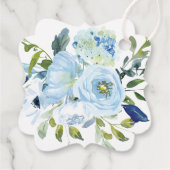 Hochzeitsfeiern mit hellblauen und navy blauen Was Geschenkanhänger (Rückseite)