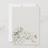 Hochzeitsfeiern mit leichter und luftiger Wildblum Einladung (Rückseite)