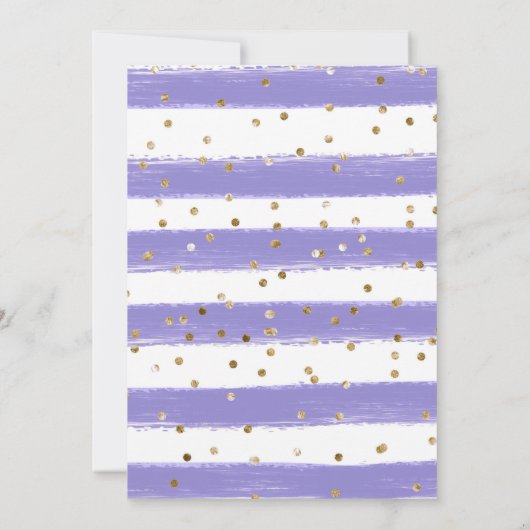 Hochzeitsfeiern mit Lila Wasserfarbe und Orangen B Einladung (Rückseite)