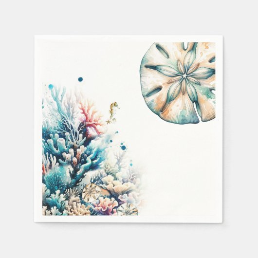 Hochzeitsfeiern mit Meeresschildkröten Serviette (Vorderseite)