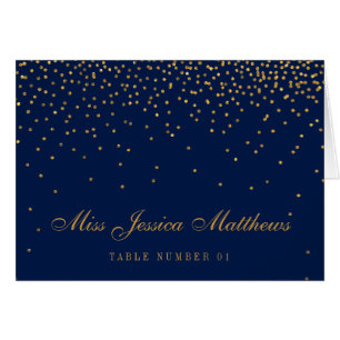 Hochzeitsfeiern mit Navy Blue & Glam Gold Confetti