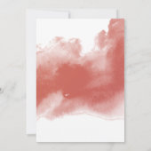 Hochzeitsfeiern mit orangefarbenem Rostpfirsiche Einladung (Rückseite)