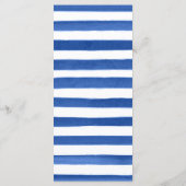 Hochzeitsfeiern mit Rot-Gelb-Blauen-Blumen Menükarte (Rückseite)