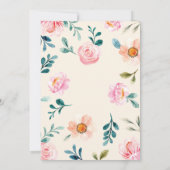 Hochzeitsfeiern mit rustikalem Blumenwasser Einladung (Rückseite)