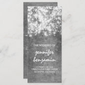 Hochzeitsfeiern mit silbernen Lichtern Programm (Vorne/Hinten)