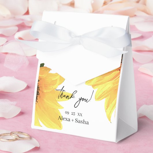 Hochzeitsfeiern mit Sonnenblumen Geschenkschachtel (Hochzeit)