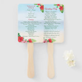 Hochzeitsfeiern mit tropischem Strand Fächer (Vorne und Hinten)